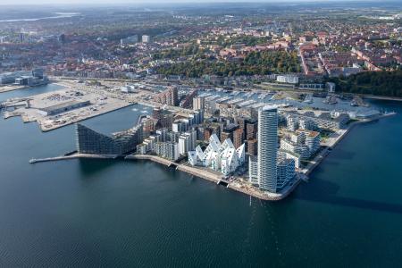 Drone over Aarhus Ø