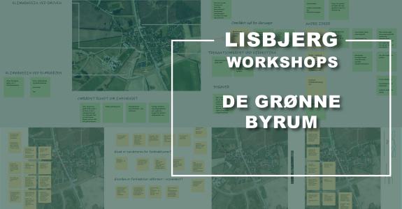 collage i grønne nuancer af arbejdsbord