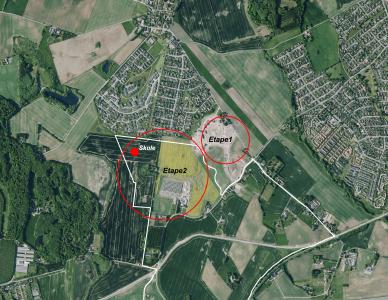 Kort over helhedsplanen for Nye