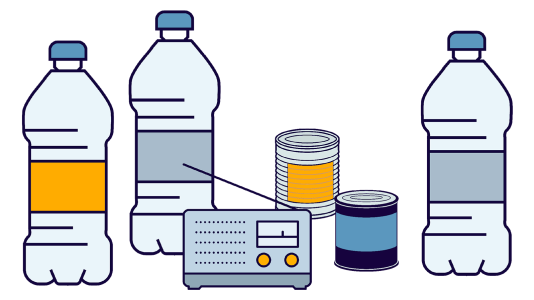 Billede af varer i hjemmeberedskab