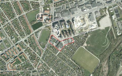 Kort over Lokesvej, syd for Åbyhøj