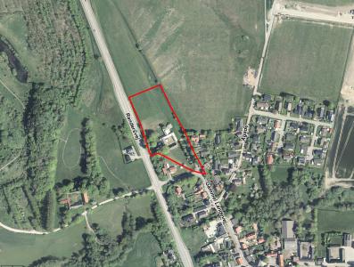 Luftfoto der viser afgrænsningen til 1233