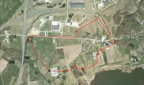 Kort over helhedsplanlægning ved Årslev