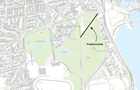 Kort over projektområde