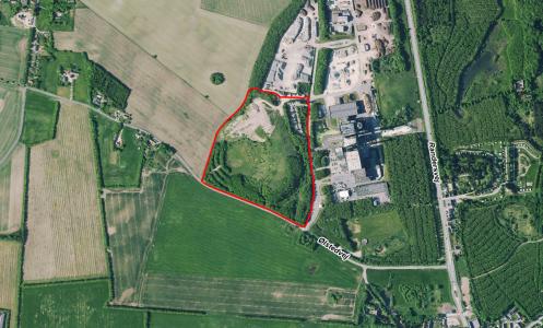 Kort over genbrugsplads Lisbjerg
