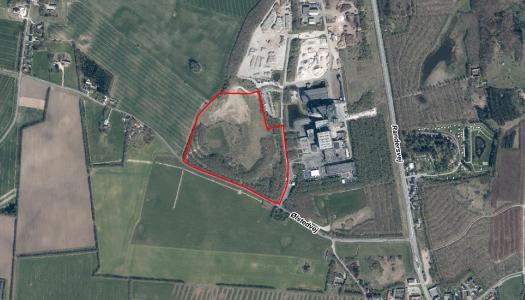 Kort over ny genbrugsstation i Lisbjerg