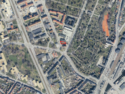 luftfoto - Telemast på Peter Sabroes Gade