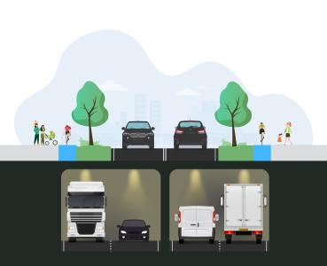 Marselistunnelen - snitflade mellem Aarhus Kommune og Vejdirektoratet