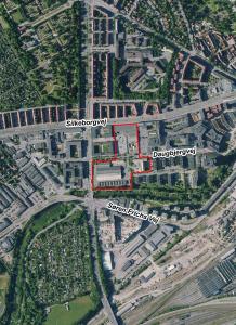 ortofoto oversigt over lokalplanområdet  