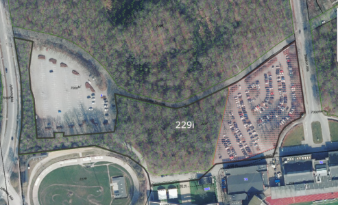 Parkeringsplads ved stadion