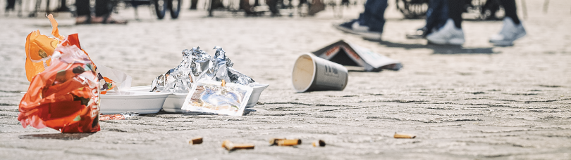 Affald på storetorv 