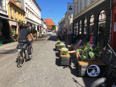 Vestergade. Biking. Summer.
