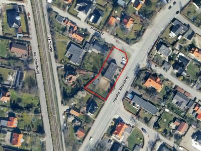 Luftfoto af afgrænsning for lokalplanforslag nr. 1149