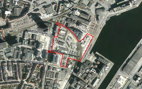 Lokalplanafgrænsning - Sydhavnen