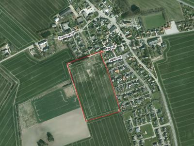 Luftfoto af lokalplanafgrænsning for Lokalplanforslag nr. 1159