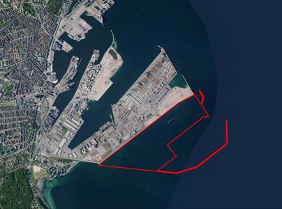 Kort over Aarhus Havn