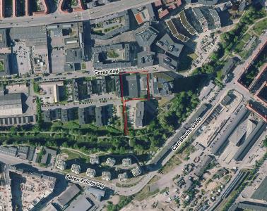 Kort over Ceres Allé 11