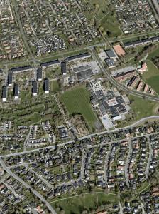 skråfoto Lystrup bymidte