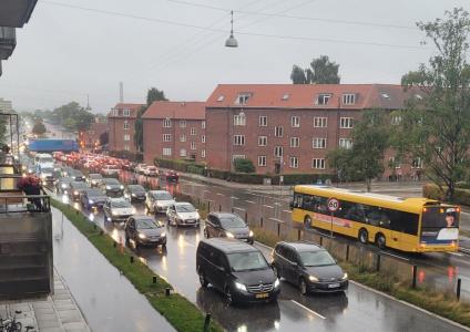 Trafik på Skanderborgvej