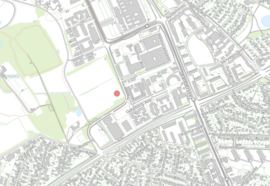 Kort over projektområde