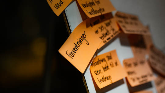 Post-its inddragelse 