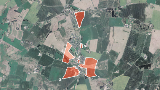 Hårup - oversigtskort 1,1